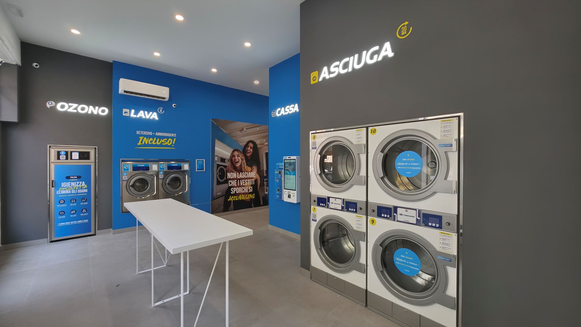 Lavanderia self-service La Wash in Italia per il progetto franchising